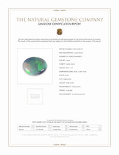 1.13 Ct. Multi Color Cabochon Black Opal from Australia Scan Report