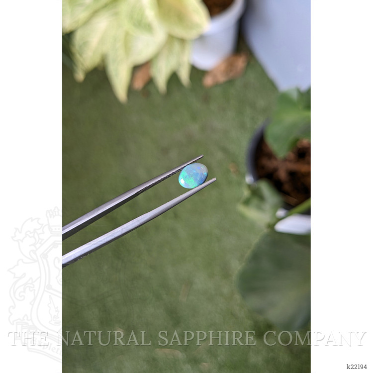 1.13 Ct. Cabochon Black Opal from Australia