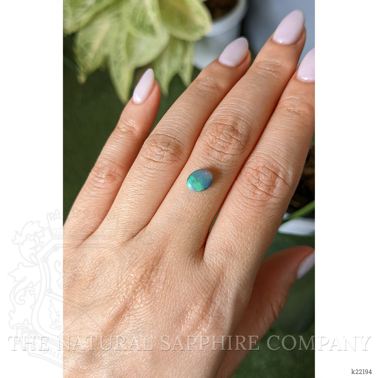 1.13 Ct. Cabochon Black Opal from Australia