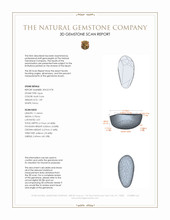 1.09 Ct. Cabochon White Opal from Australia 3 D Scan Report