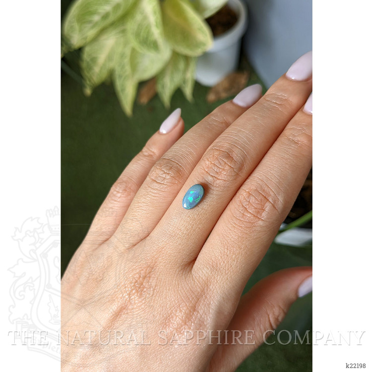 1.14 Ct. Cabochon Black Opal from Australia