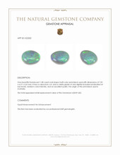 1.08 Ct. Multi Color Cabochon Crystal Opal (Jelly Opal) from Australia Appraisal