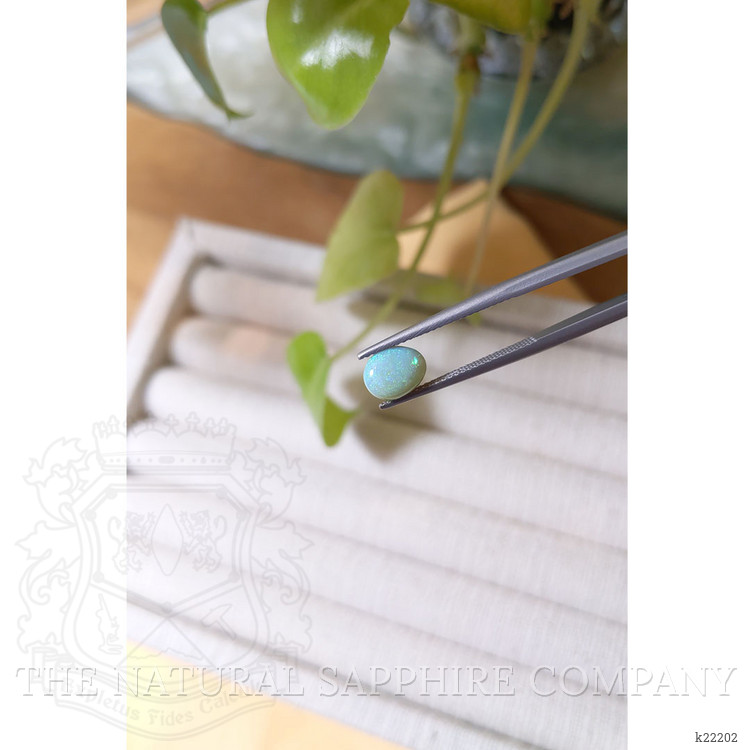 1.08 Ct. Cabochon Semi-Black Opal from Australia