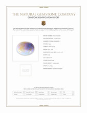 0.99 Ct. Multi Color Cabochon White Opal from Australia Scan Report