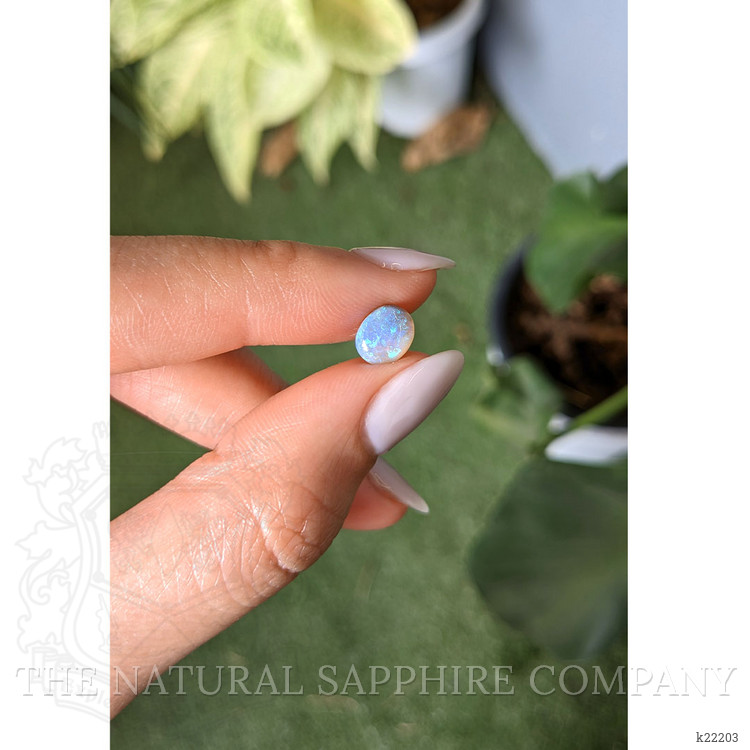 0.99 Ct. Cabochon White Opal from Australia