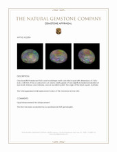 0.83 Ct. Cabochon Black Opal from Australia Appraisal