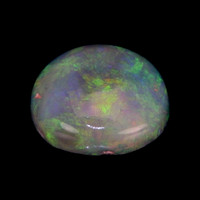 0.83 Ct. Cabochon Black Opal from Australia Video