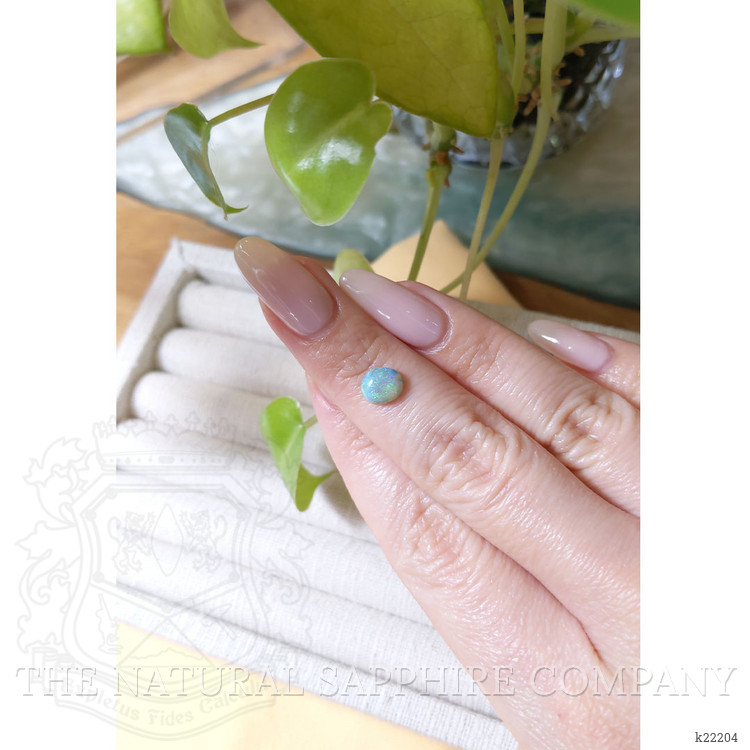 0.83 Ct. Cabochon Black Opal from Australia