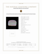 1.31 Ct. Multi Color Cabochon White Opal from Australia Scan Report