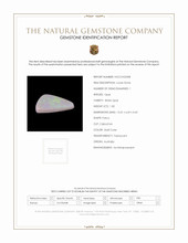 1.82 Ct. Multi Color Cabochon White Opal (Light Opal) from Australia Scan Report