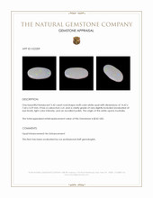 2.42 Ct. Cabochon White Opal from Australia Appraisal