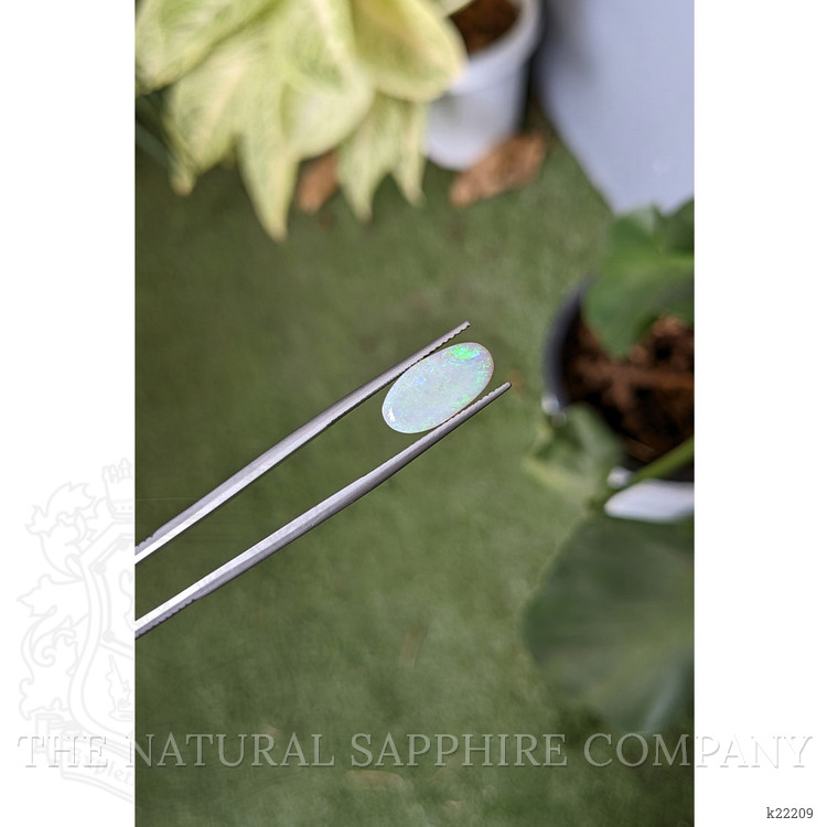 2.42 Ct. Cabochon White Opal from Australia