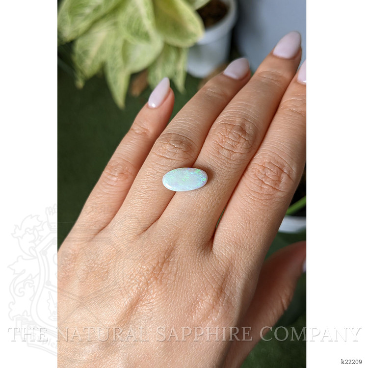 2.42 Ct. Cabochon White Opal from Australia