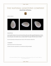 2.64 Ct. Cabochon White Opal from Australia Appraisal