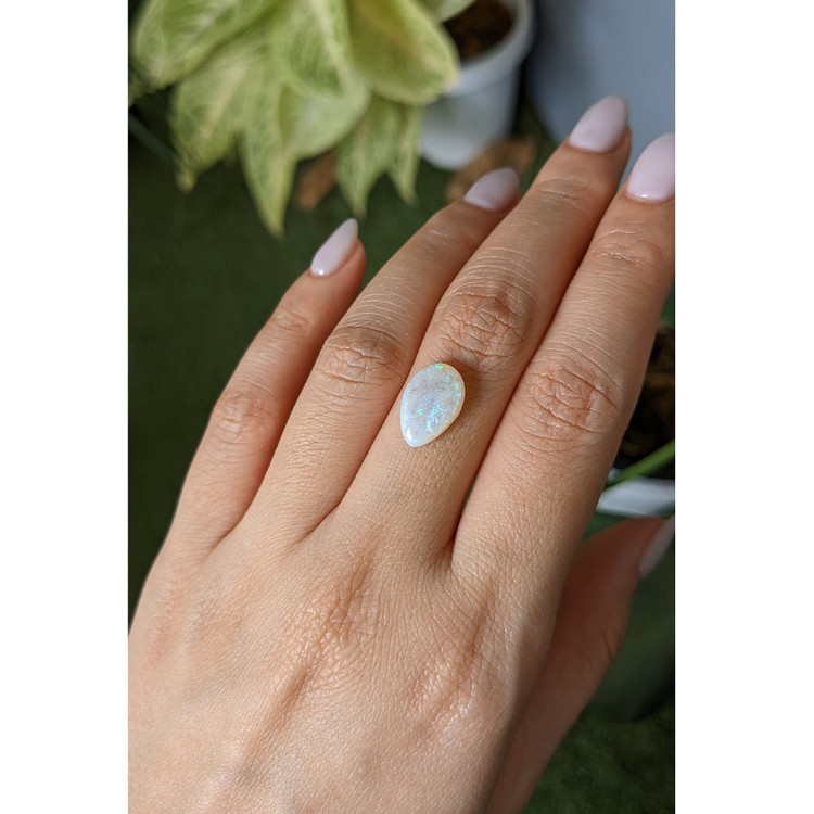 2.64 Ct. Cabochon White Opal from Australia