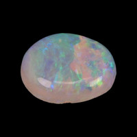 0.74 Ct. Cabochon Black Opal from Australia Video