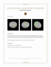 1.73 Ct. Cabochon White Opal from Australia Appraisal