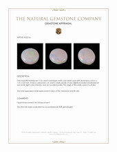 1.52 Ct. Cabochon White Opal from Australia Appraisal