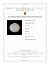 1.52 Ct. Multi Color Cabochon White Opal (Light Opal) from Australia Scan Report