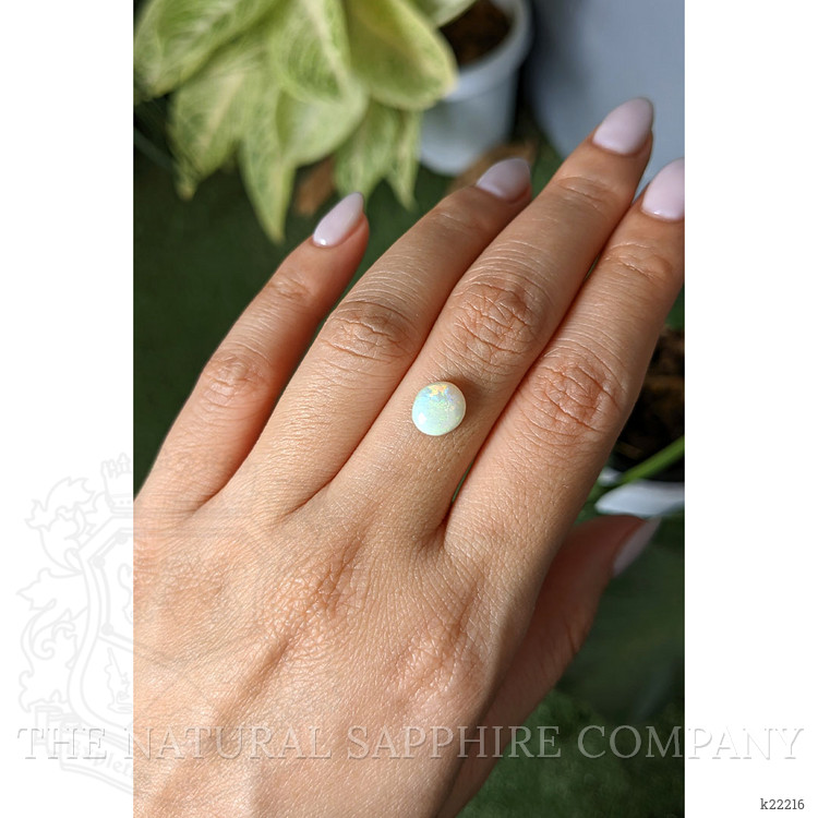 1.52 Ct. Cabochon White Opal from Australia