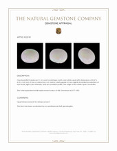 1.14 Ct. Cabochon White Opal from Australia Appraisal