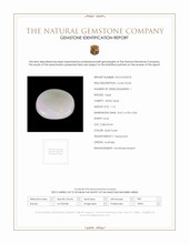 1.14 Ct. Multi Color Cabochon White Opal from Australia Scan Report