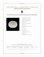 1.14 Ct. Multi Color Cabochon White Opal (Light Opal) from Australia Scan Report