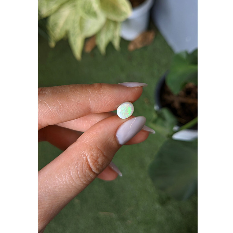 1.14 Ct. Cabochon White Opal from Australia