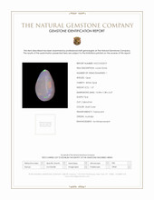 1.37 Ct. Multi Color Cabochon White Opal from Australia Scan Report