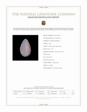 1.37 Ct. Multi Color Cabochon White Opal (Light Opal) from Australia Scan Report
