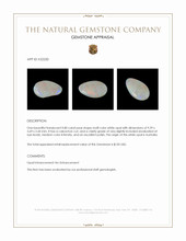 0.80 Ct. Cabochon White Opal from Australia Appraisal