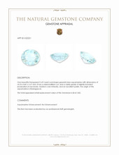 2.69 Ct. Greenish Blue Aquamarine from Madagascar Appraisal