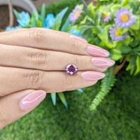 2.52 Ct. Pinkish Purple Rhodolite Garnet from Tanzania Life Style
