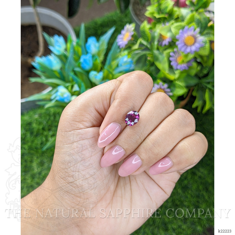 2.52 Ct. Pinkish Purple Rhodolite Garnet from Tanzania