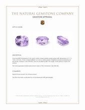 3.34 Ct. Pinkish Purple Spinel from Ceylon (Sri Lanka) Appraisal