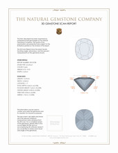10.55 Ct. Amethyst from Brazil 3 D Scan Report