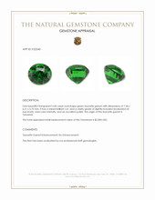 2.00 Ct. Tsavorite Garnet from Tanzania Appraisal