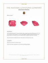 1.56 Ct. Reddish Pink Spinel from Tanzania Appraisal