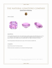 2.50 Ct. Pinkish Purple Spinel from Tanzania Appraisal