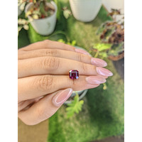 3.52 Ct. Purplish Pink Rhodolite Garnet from Ceylon (Sri Lanka) Life Style