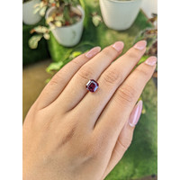 3.52 Ct. Purplish Pink Rhodolite Garnet from Ceylon (Sri Lanka) Life Style