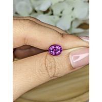 2.16 Ct. Pinkish Purple Rhodolite Garnet from Ceylon (Sri Lanka) Life Style