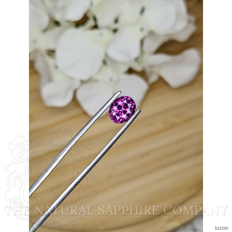2.16 Ct. Pinkish Purple Rhodolite Garnet from Ceylon (Sri Lanka)
