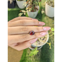 4.61 Ct. Red Garnet from Ceylon (Sri Lanka) Life Style