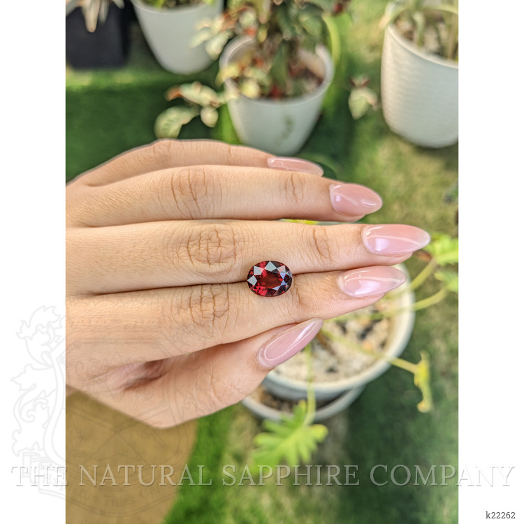 4.61 Ct. Red Garnet from Ceylon (Sri Lanka)