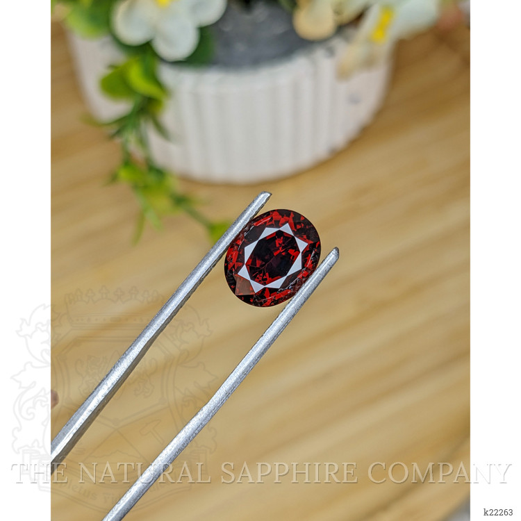 5.68 Ct. Red Garnet from Ceylon (Sri Lanka)