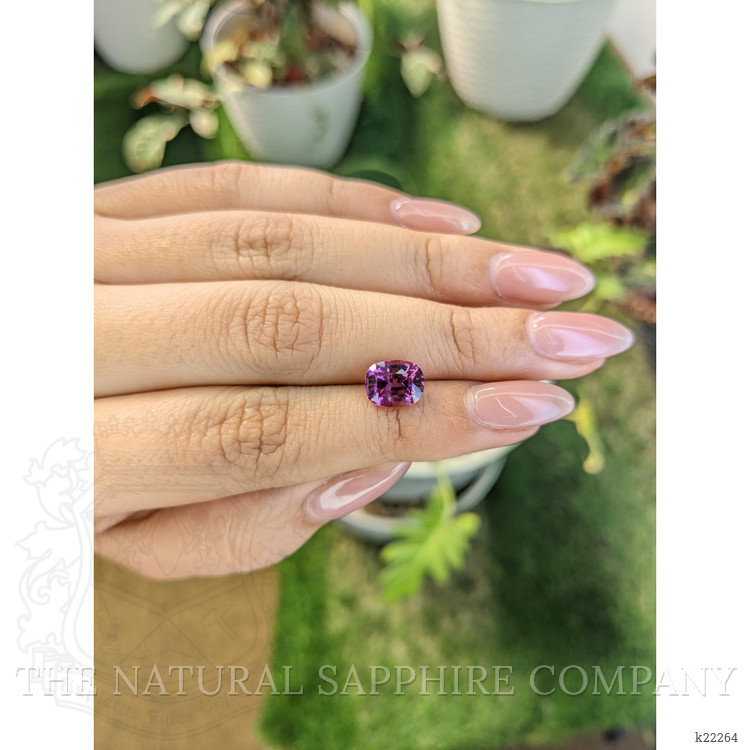 2.86 Ct. Pinkish Purple Rhodolite Garnet from Ceylon (Sri Lanka)