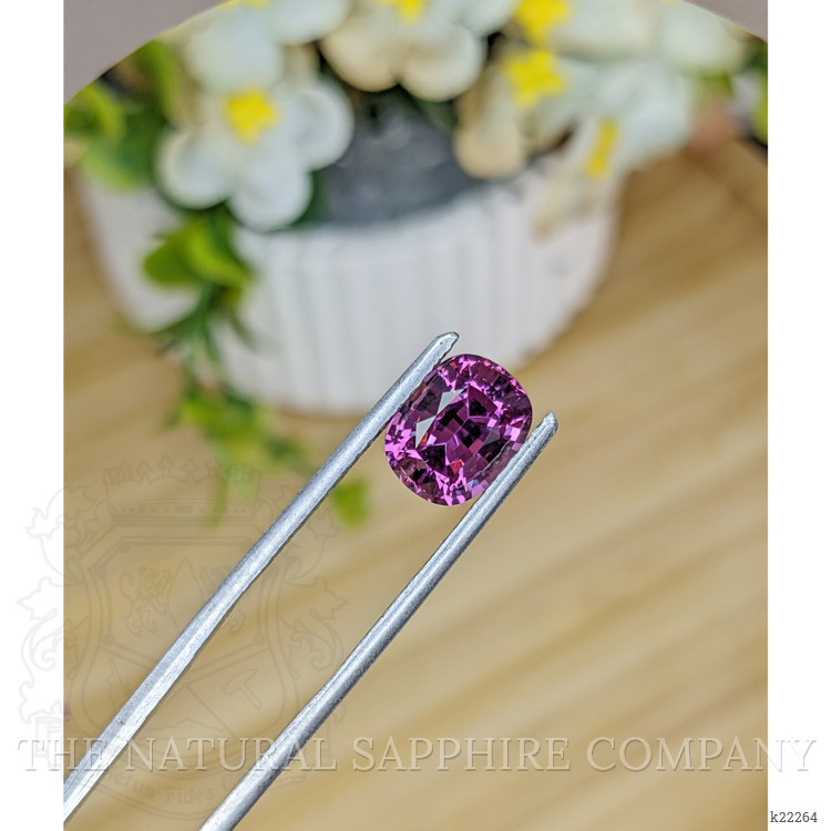 2.86 Ct. Pinkish Purple Rhodolite Garnet from Ceylon (Sri Lanka)