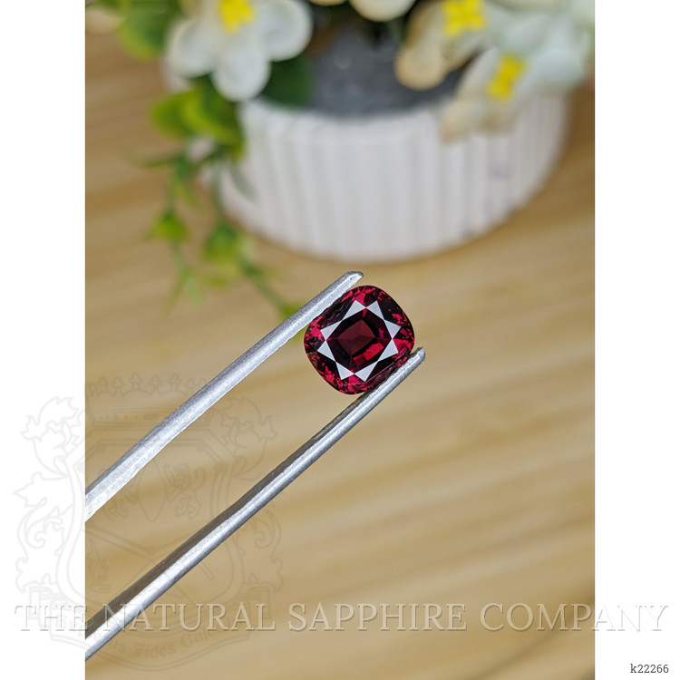 3.74 Ct. Purplish Red Rhodolite Garnet from Ceylon (Sri Lanka)