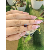 2.16 Ct. Purplish Red Rhodolite Garnet from Ceylon (Sri Lanka) Life Style